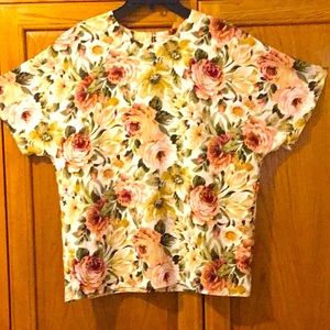 Women’s size medium flower blouse